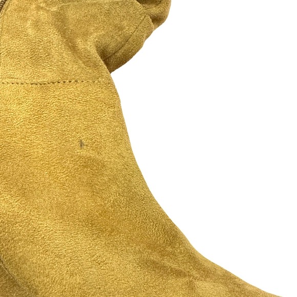 Jessica Simpson Helveta 2 Wedge Boot Tan Suede Size 6.5 Slouch Zip - Picture 4 of 12